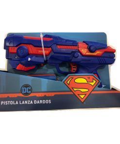 Pistola Lanza Dardos Con Luz Superman Original 25x17x6cm DC