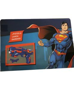 Pistola Lanza Dardos Con Luz Superman Original 25x17x6cm DC - Imagen 2