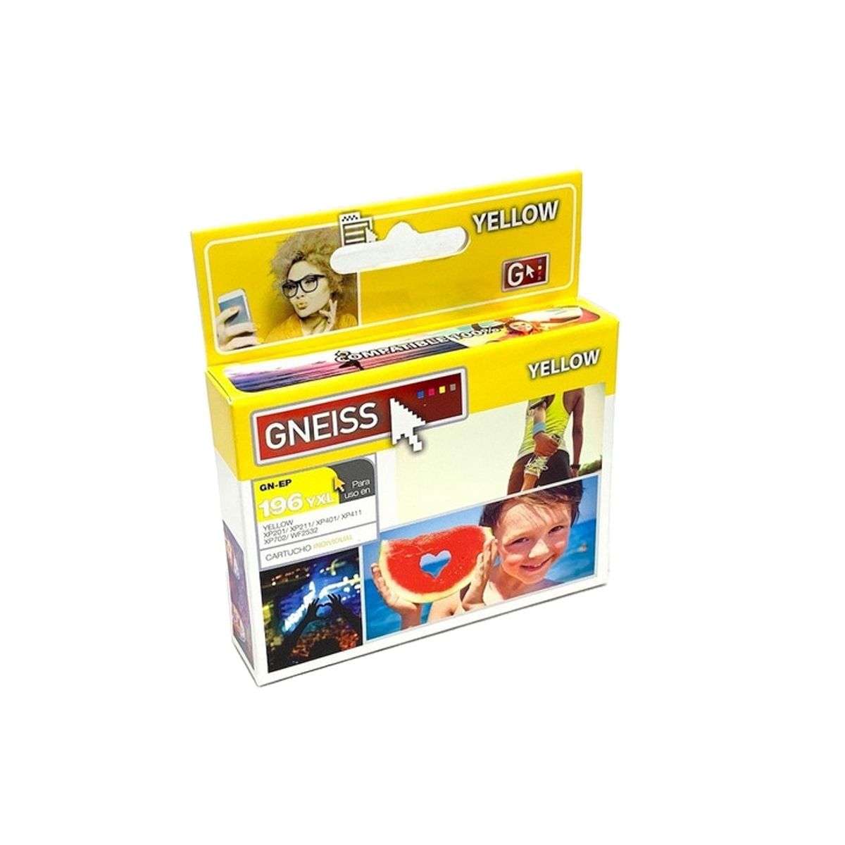 Cartucho para Epson T196 Yellow Gneiss