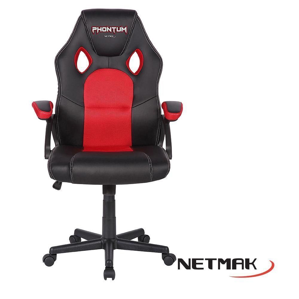 Silla Gamer Phontum Roja / Negro Netmak - Imagen 2