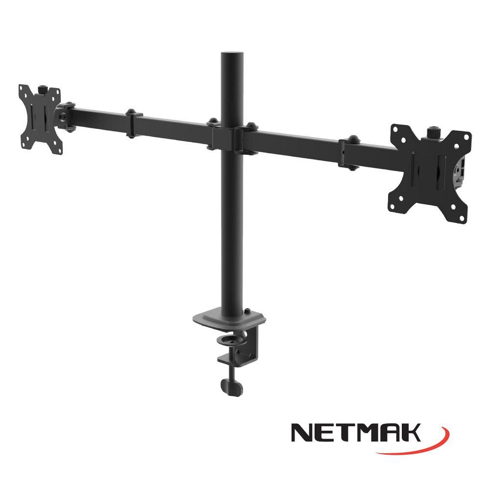 Soporte Monitor Para Doble Monitor 10" 32" St18 Netmak - Imagen 2