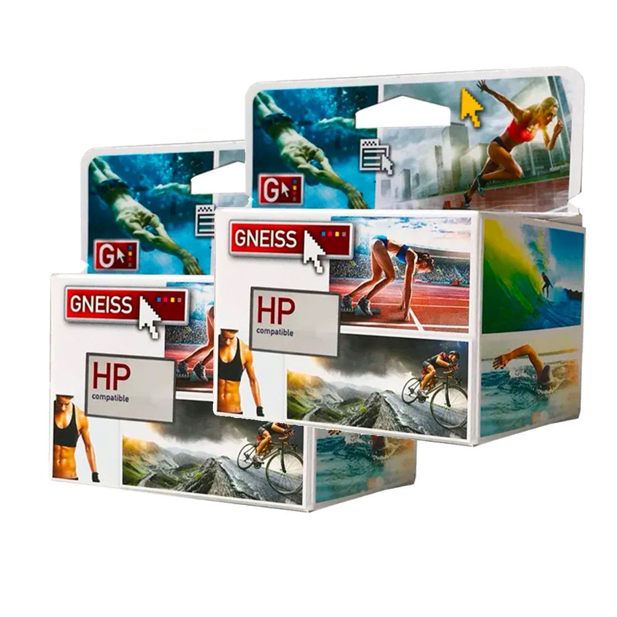 Combo Cartuchos Alternativos Hp 21xl + 22xl Gneiss