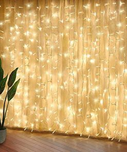 Luces De Navidad Cortina Blanca Led Calida - Imagen 2
