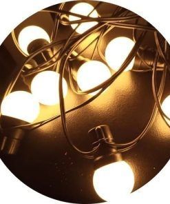 Guirnalda Luz Calida LED X 10 Focos 220v