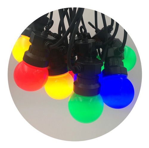 Guirnalda Luz Multicolor LED X 10 Focos 220v