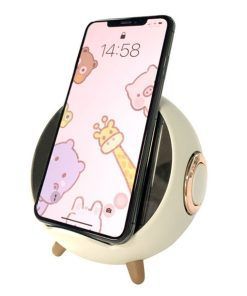 Parlante Bluetooth Spg 149 Vintage Con Carga Celular Inalambrica Blanco - Imagen 3