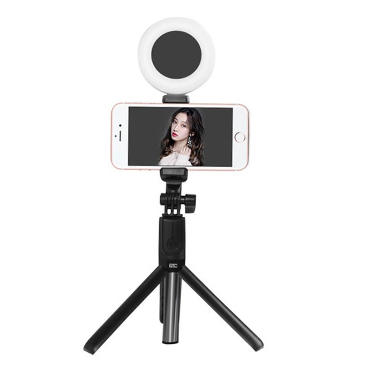 Tripode Con 2 Aros De Luz Led Tbl 003 Gtc Negro - Imagen 3