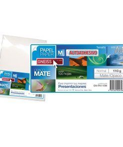 Papel Fotografico Autoadhesivo Mate 110 Grs A4 X 20 Hojas Gn-Pa110m Gneiss