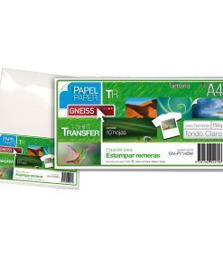 Papel T-Shirt Transfer 150 Grs A4 X 20 Hojas Gn-Pt140w Gneiss