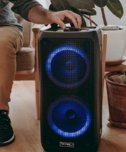 Parlante Karaoke Led Dinamita Doble 8" Netmak - Imagen 4