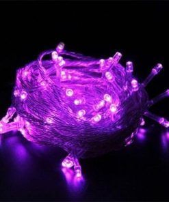 Luces De Navidad Led Violeta X 100 Tipo Arroz - Imagen 2