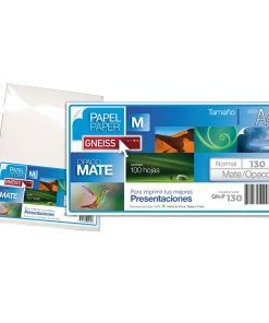 Papel Fotografico Mate 130 Grs A4 X 100 Hojas Gn-P130m Gneiss