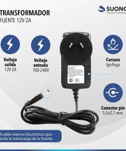 Fuente Alimentacion 12v 2a Suono - Imagen 6