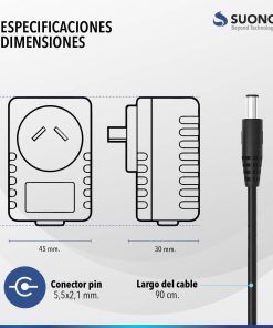 Fuente Alimentacion 12v 2a Suono - Imagen 5