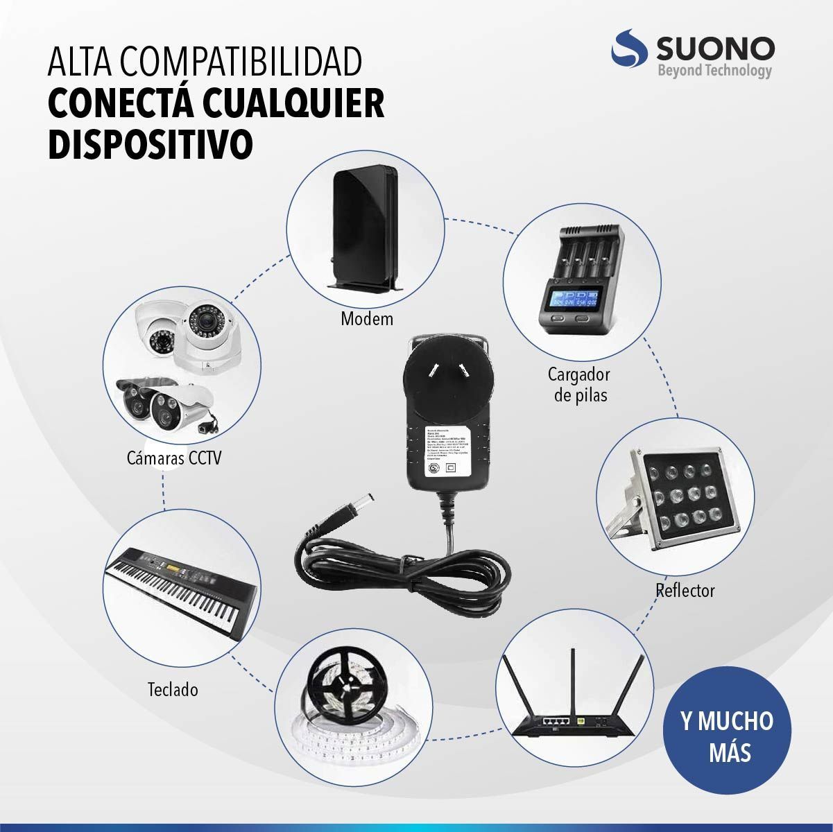 Fuente Alimentacion 12v 2a Suono - Imagen 2
