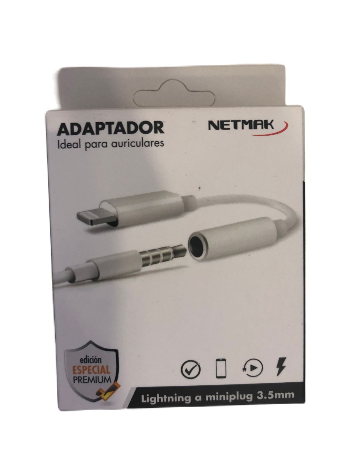 Adaptador Lightning Iphone A Jack 3.5 Tc56 Netmak