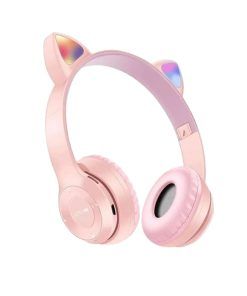 Auricular Vincha Bluetooth Led Gatito 473 Rosa Noga