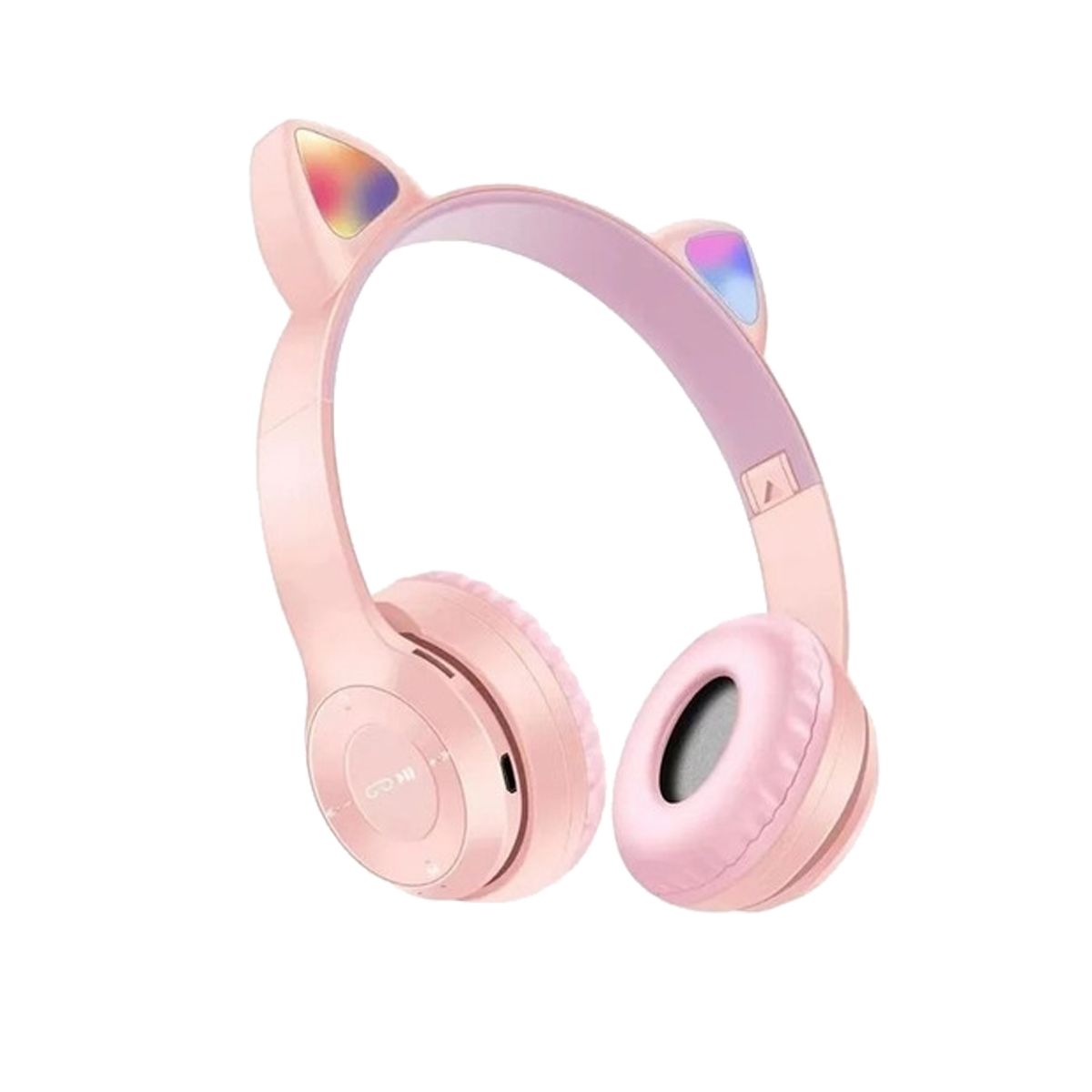 Auricular Vincha Bluetooth Led Gatito 473 Rosa Noga