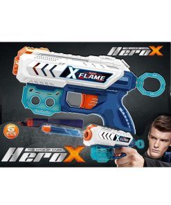 Pistola Lanza Dardos 24x20x6 6 Pcs Hero X 53918