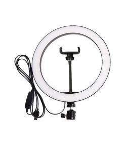 Aro Selfie 26cm Luz Calida/Fria + Tripode 2.1m Metal