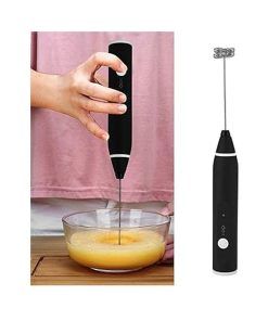 Mini Batidora Electrica De Mano Recargable Con Doble Accesorio - Imagen 4