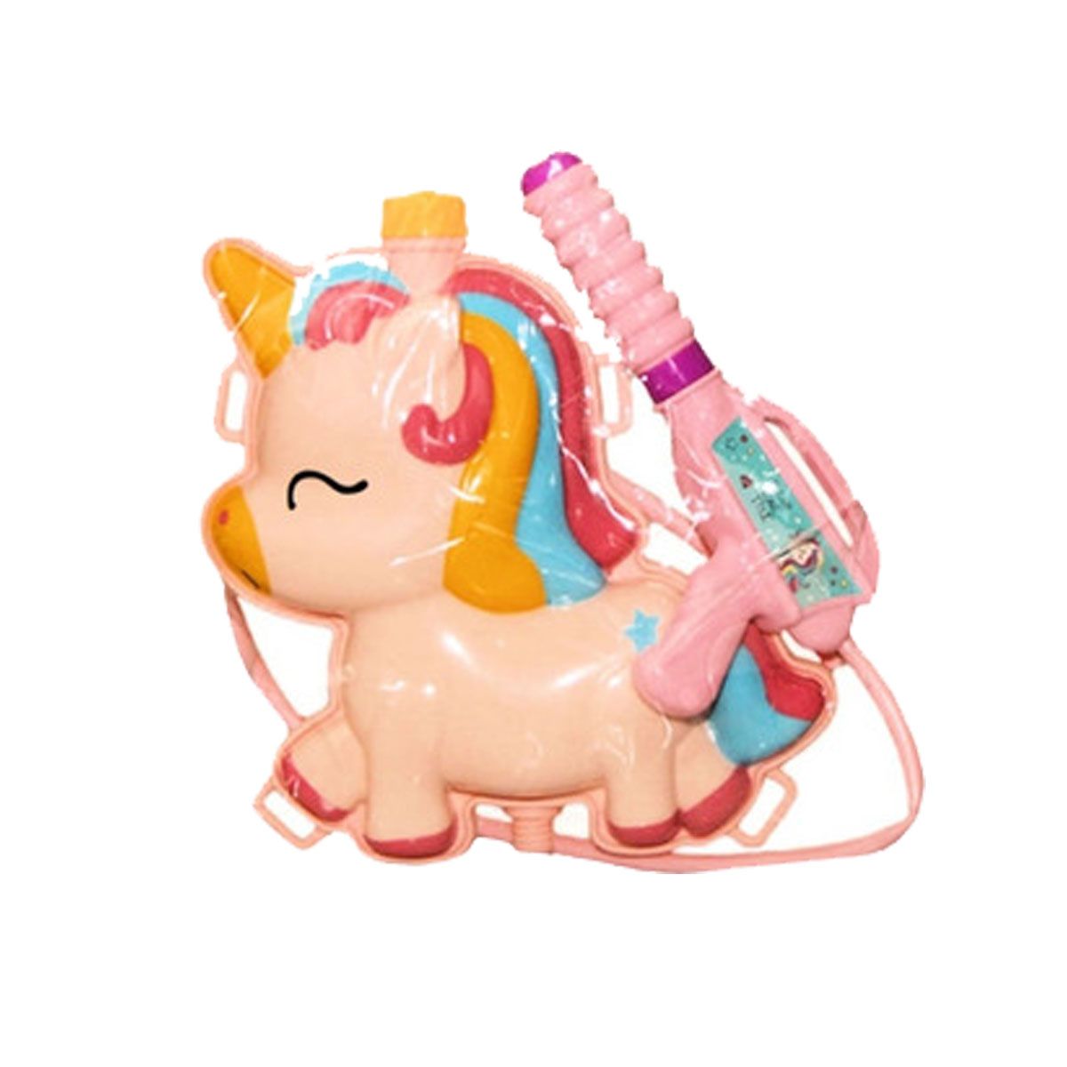 Mochila De Agua Muñeco Unicornio Con Pistola 8643 Base-X Splash - Imagen 4