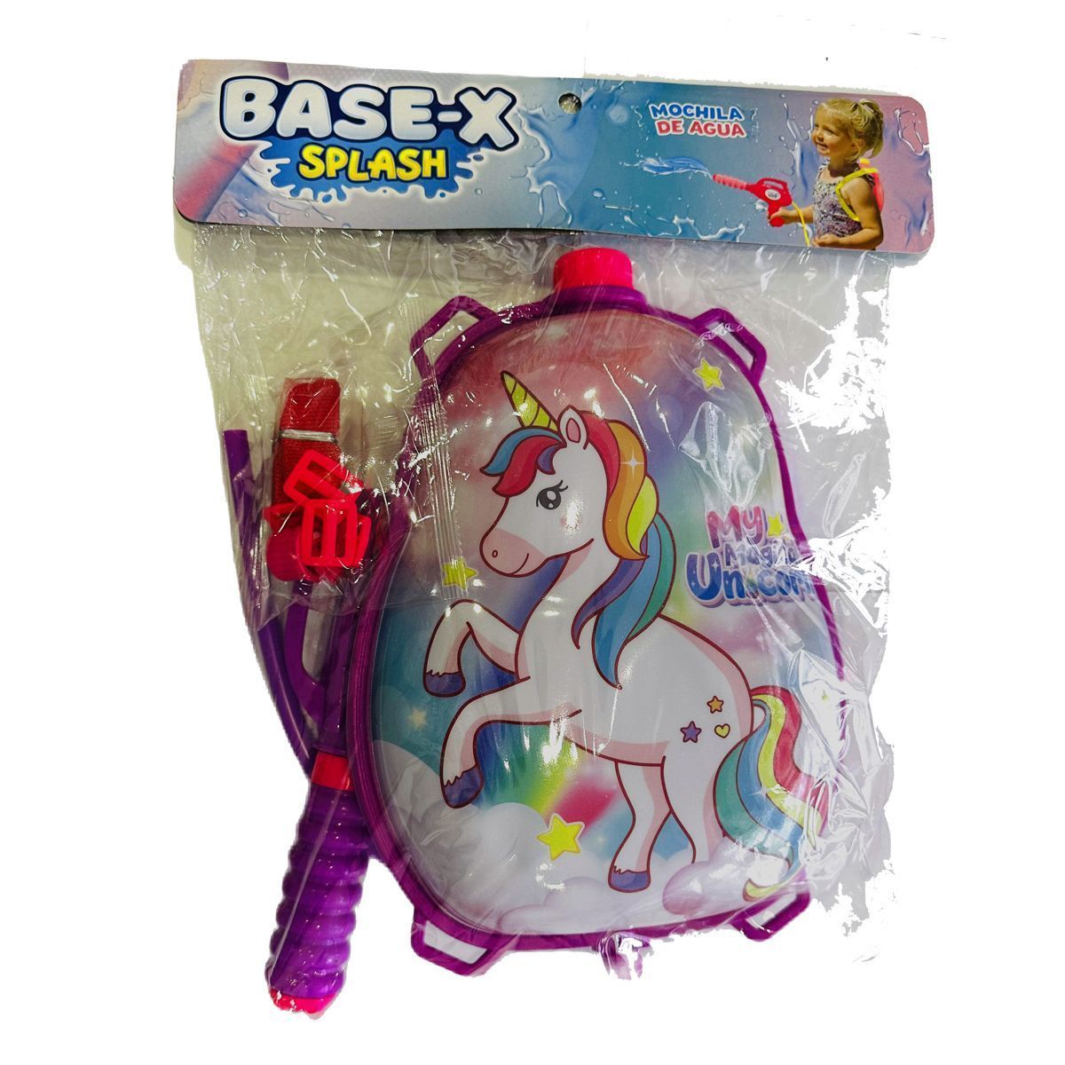 Mochila De Agua Con Pistola Unicornio Base-X Splash 8555 - Imagen 2