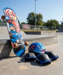 Set Skate Avengers 70 X 20 Cm Marvel Kit Seguridad 12006