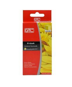 Cartucho Para Hp 670 Xl Yellow Gtc