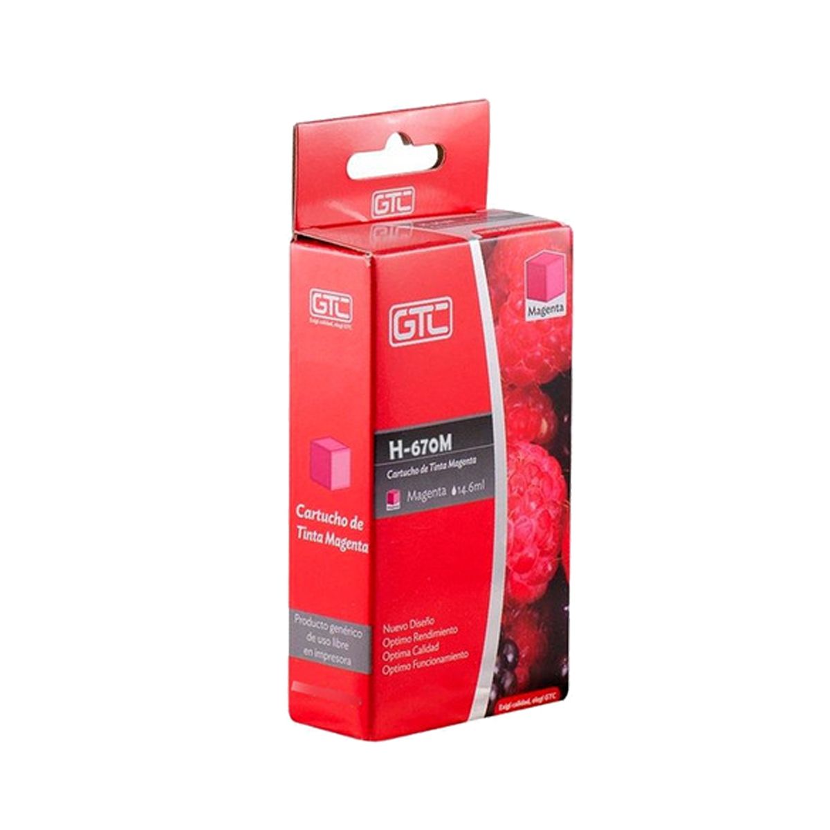 Cartucho Para Hp 670 Xl Magenta Gtc