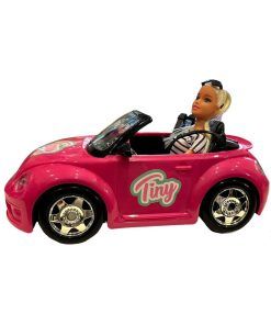 Muñeca Tiny Fantasy Y Su Auto New Beetle Descapotable 35x21x20 54536 - Imagen 2