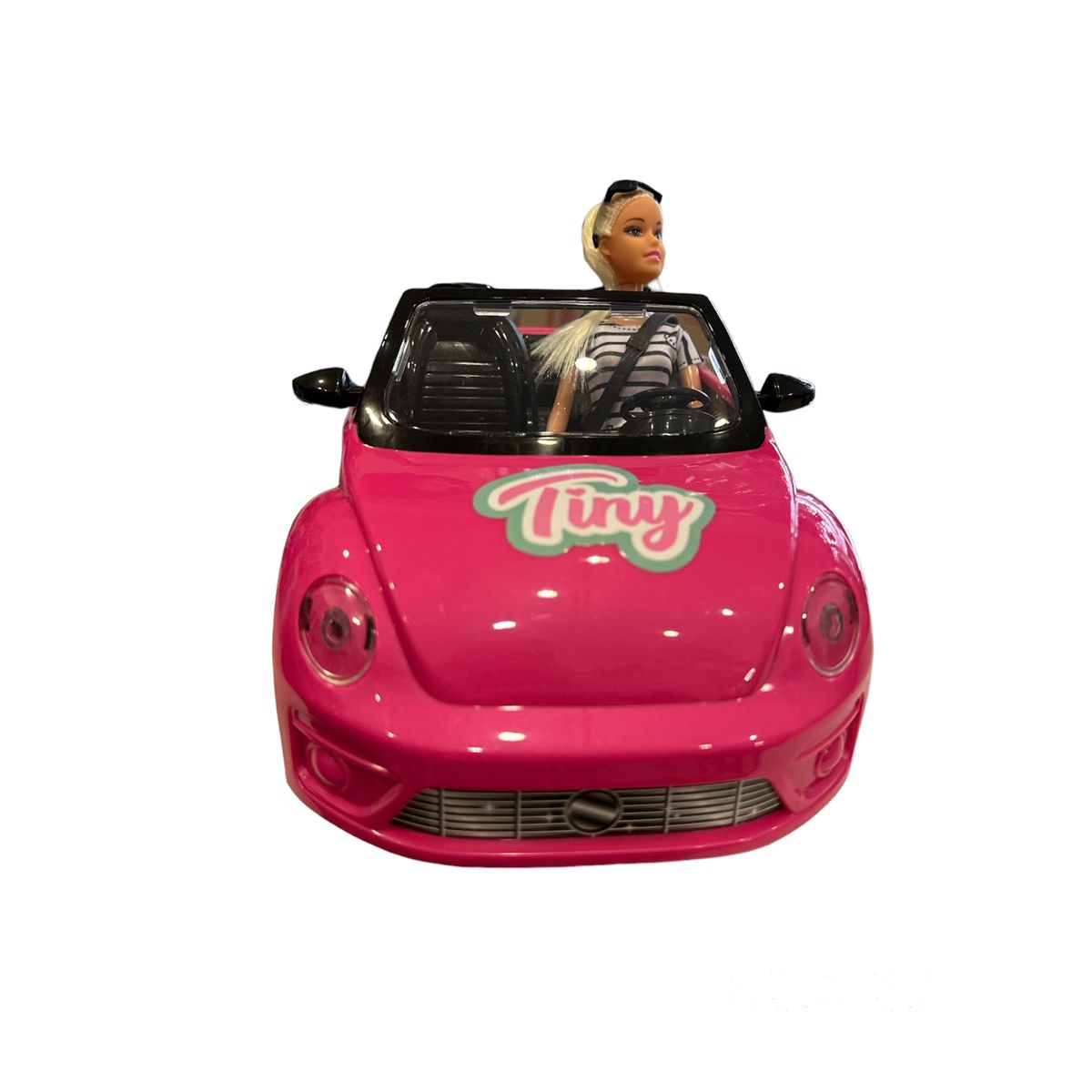 Muñeca Tiny Fantasy Y Su Auto New Beetle Descapotable 35x21x20 54536 - Imagen 3