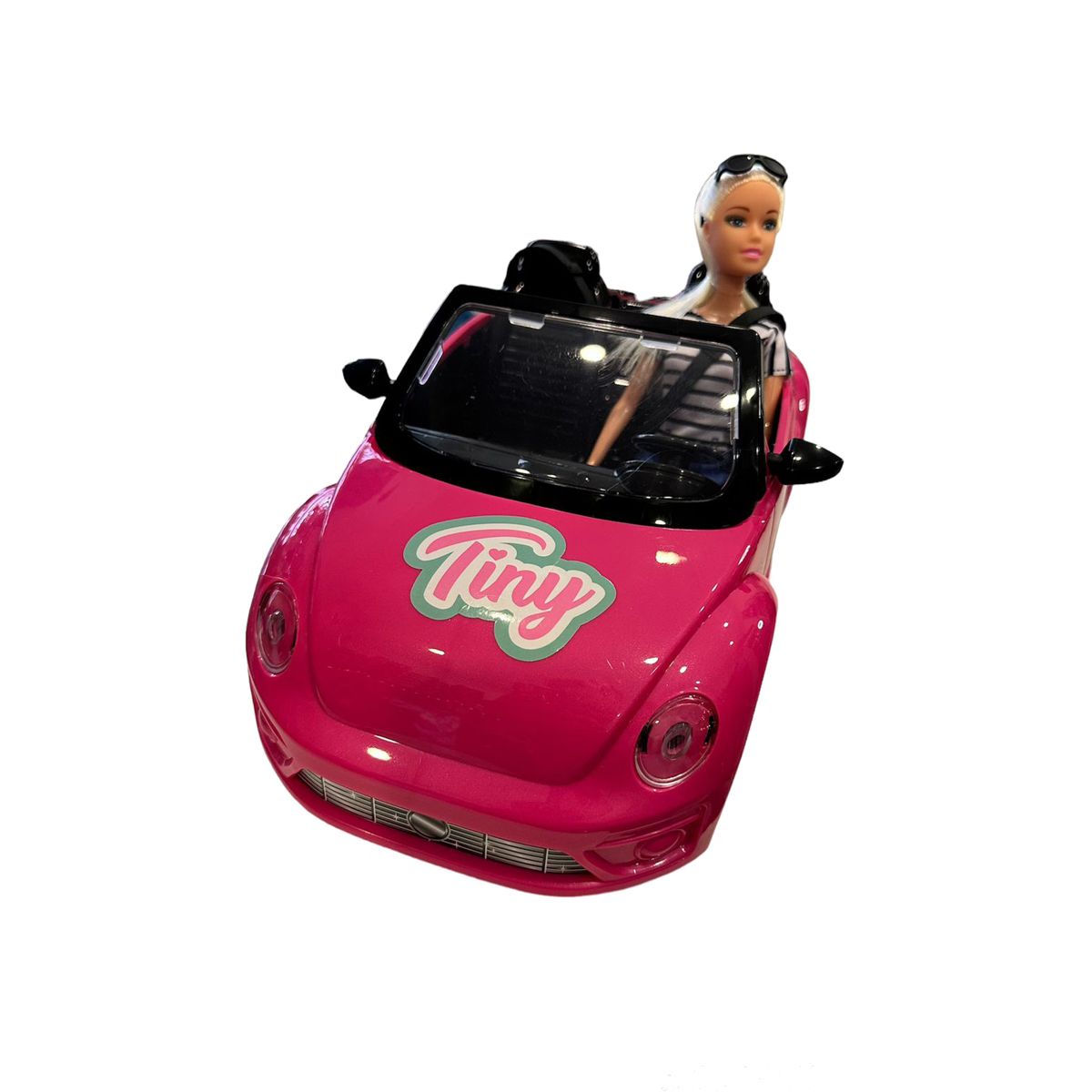 Muñeca Tiny Fantasy Y Su Auto New Beetle Descapotable 35x21x20 54536 - Imagen 5