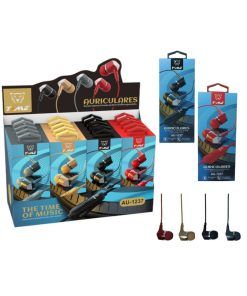 Pack X 20 Auriculares M Libres Con Exhibidor Time 1237