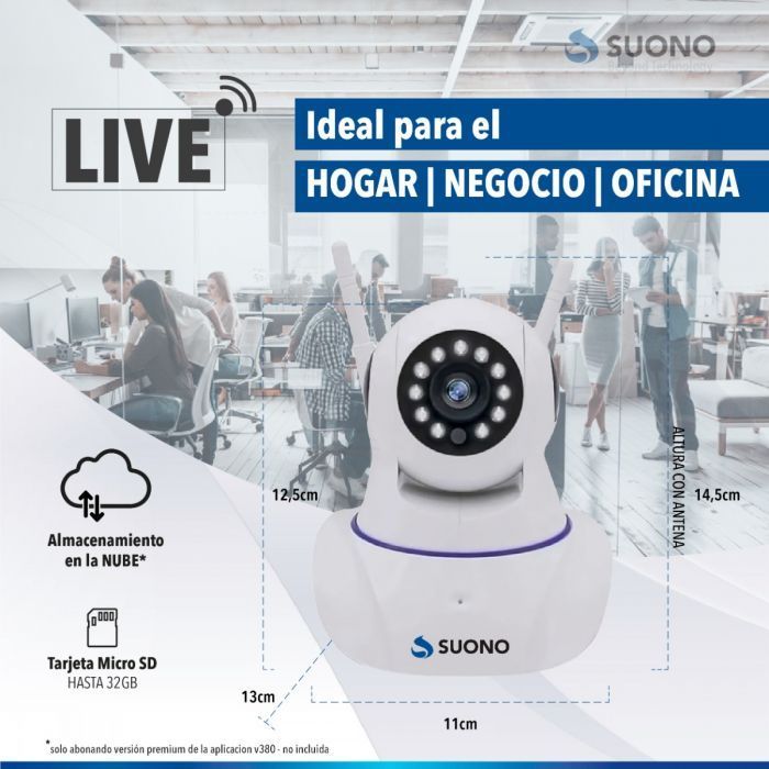 Camara Robótica Ip 2 Antenas Suono - Imagen 6