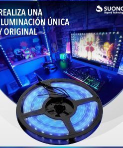 Tira Led 5m Luz Azul Fija Con Transformador Sin Gtia Suono - Imagen 4