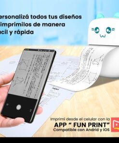 Mini Impresora Termica Bluetooth Recargable Rosa - Imagen 7
