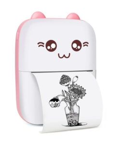 Mini Impresora Termica Bluetooth Recargable Rosa