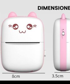 Mini Impresora Termica Bluetooth Recargable Rosa - Imagen 5
