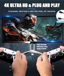 Consola Video Juegos Hdmi 2 joystick Inalambricos 2.4g 4k 3d Sticker Pro - Imagen 4