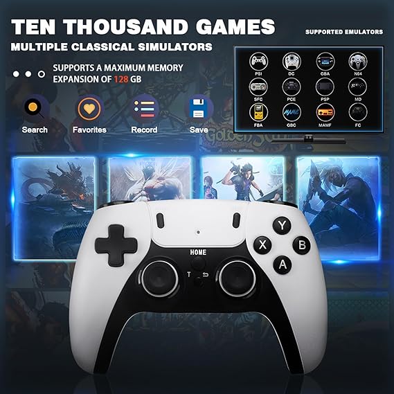 Consola Video Juegos Hdmi 2 joystick Inalambricos 2.4g 4k 3d Sticker Pro - Imagen 3