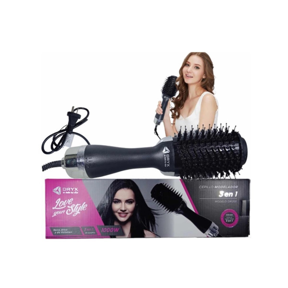 Cepillo Secador Oryx 3 En 1 1000w - Imagen 3