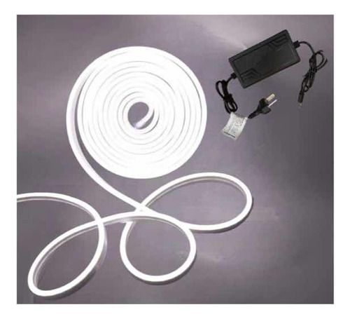 Tira Led 5m Luz Neon Blanco Con Transformador - Imagen 2