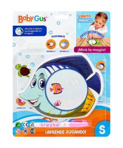 Libro Magico Agua Para Pintar Babygus 24x31x2cm 54776 Pez Azul