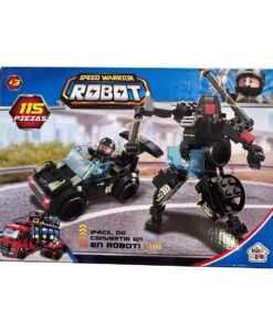 Juego De Bloques Auto Robot 115 Piezas 22x15x5 55287