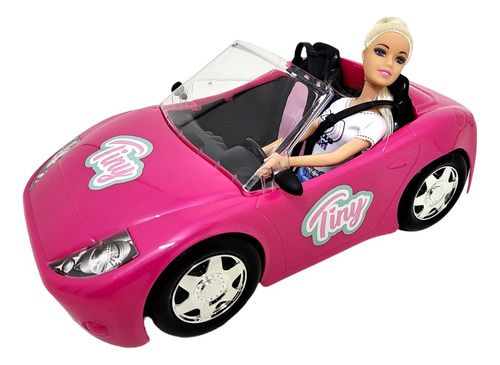 Muñeca Tiny Fantasy Y Su Auto Descapotable 39X21X20 53904 - Imagen 4