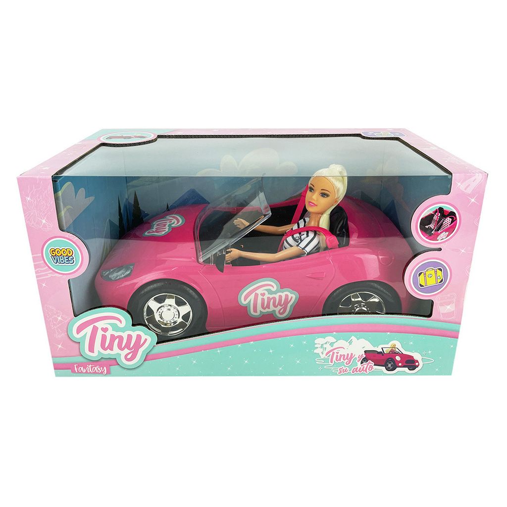 Muñeca Tiny Fantasy Y Su Auto Descapotable 39X21X20 53904
