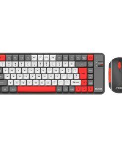 Combo Mini Teclado + Mouse Inalambrico Y Bluetooth Q20 Rojo Noga