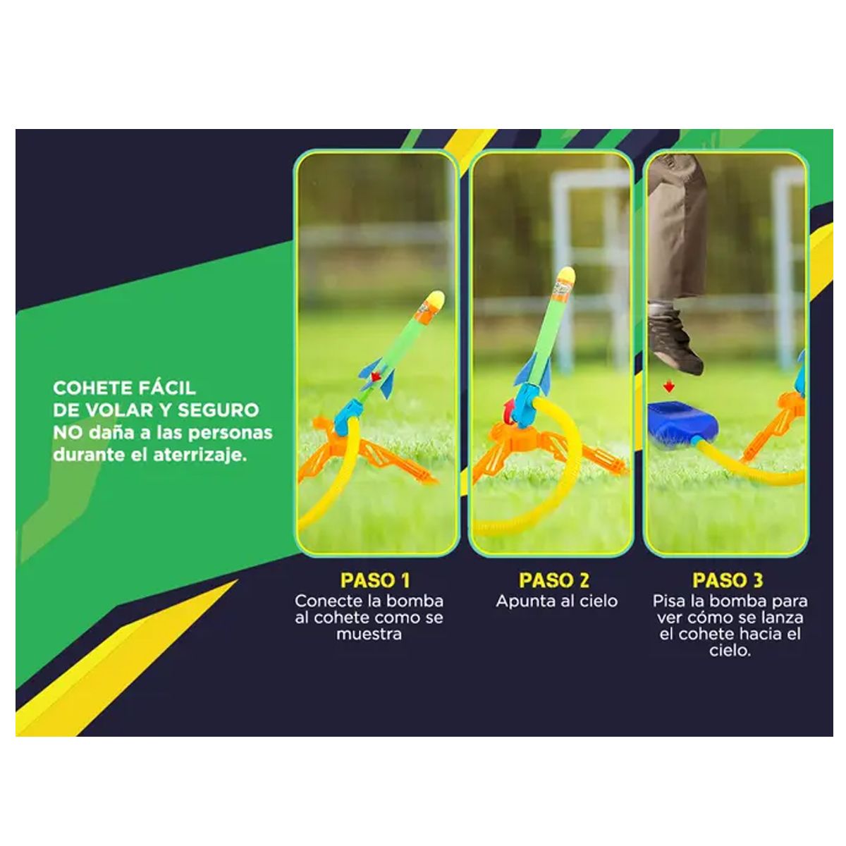Lanza Cochetes Con Luces Fun Play 28x23x8cm 55335 - Imagen 5