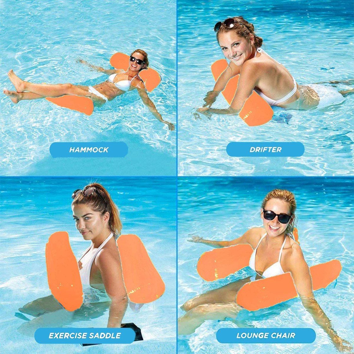 Reposera Inflable Flotante Colores Varios 1.2m - Imagen 4